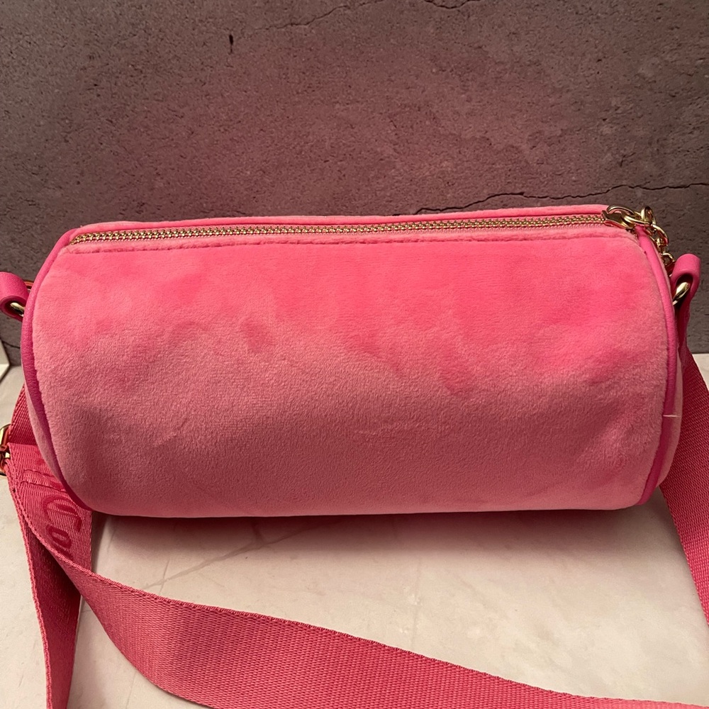 ❌SOLD JUICY COUTURE LET IT SHINE ROLL BAG JUICY PINK  NWOT - Picture 7 of 15